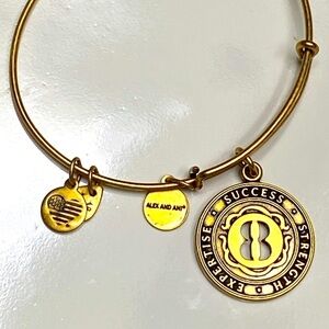 NEW Alex and Ani Numerology 8 Gold Success Strength and Expertise Bracelet